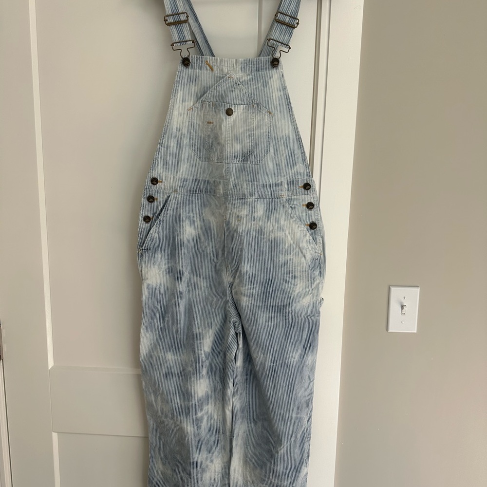 Faherty Brand Pinstripe Overalls - Like New!